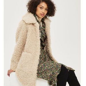 Topshop faux fur coat